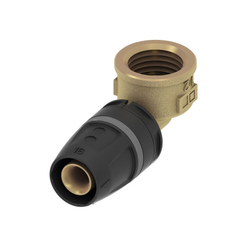 Угольник с резьбой 16x1/2"В латунь TECElogo