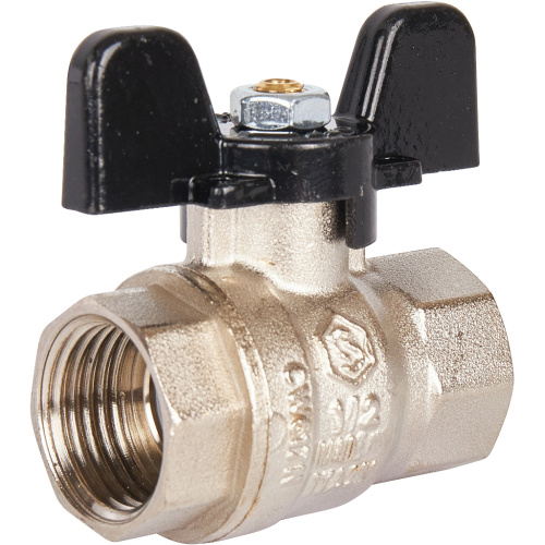 Кран шаровой 1/2"ВВ стандарт, ручка бабочка Stout SVB-0012-000015 Кран шаровой 1/2"ВВ стандарт, ручка бабочка Stout SVB-0012-000015