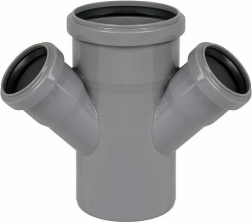 Крестовина 110/50/50-45° одноплоскостная HTDA Ostendorf внутренняя канализация Крестовина 110/50/50-45° одноплоскостная HTDA Ostendorf внутренняя канализация