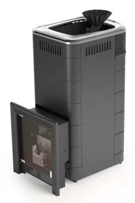 Газовая банная печь Таймыр XXL 2017 Inox БСЭ ЗК антрацит