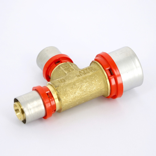 Тройник пресс Tiemme 32x20x20 металлопластик 1650156