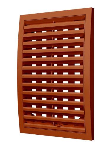 2030РРПН терр, Решетка наружная ASA вентиляционная регулируемая 200х300, терракотовая 2030РРПН терр, Решетка наружная ASA вентиляционная регулируемая 200х300, терракотовая