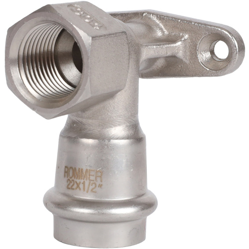 Водорозетка ВПр-ВР 22х1/2" пресс, нержавеющая сталь Rommer Водорозетка ВПр-ВР 22х1/2" пресс, нержавеющая сталь Rommer