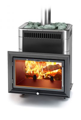 Банная печь Витрувия II Inox БСЭ антрацит НВ Банная печь Витрувия II Inox БСЭ антрацит НВ