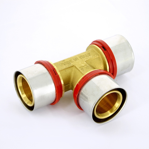 Тройник пресс Tiemme 63x63x63 металлопластик 1650109