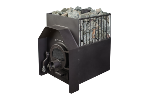 Печь банная Бренеран АОТ-12 25м3 в решетке 1/2 со стеклом Печь банная Бренеран АОТ-12 25м3 в решетке 1/2 со стеклом