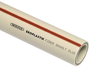 Полипропиленовая труба 50x6,9 Ekoplastik PP-RCT Fiber Basalt Plus PN28 базальт