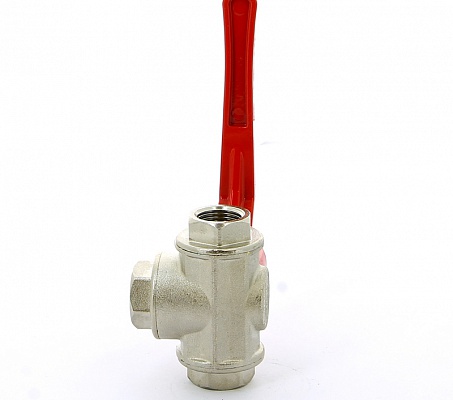 Кран трехходовой 1/2"ВВВ с L-переключением ITAP 128 1/2'L Кран трехходовой 1/2"ВВВ с L-переключением ITAP 128 1/2'L