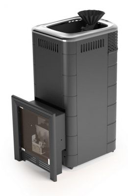 Газовая банная печь Таймыр XXL 2017 Carbon БСЭ ЗК антрацит