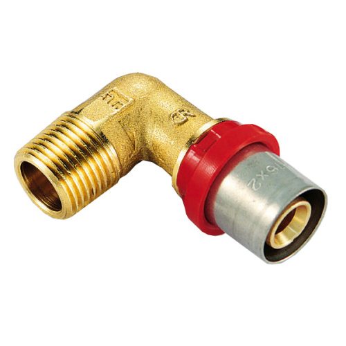 Угольник с резьбой пресс Tiemme 16x1/2"Н металлопластик 1650010