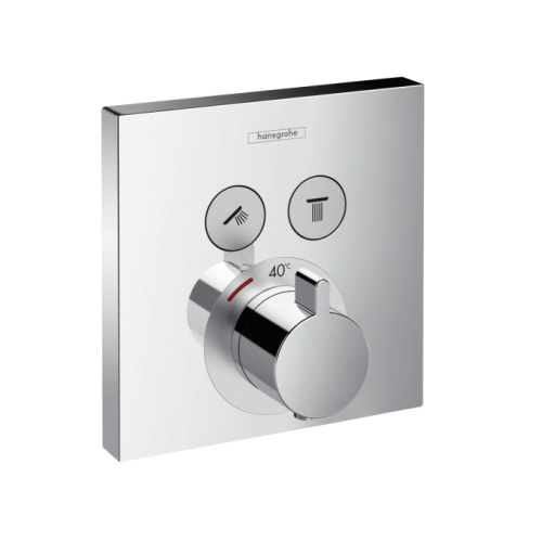 Смеситель для душа Hansgrohe Select 15763000 Хром, скрытого монтажа, неполный комплект, термостатический Смеситель для душа Hansgrohe Select 15763000 Хром, скрытого монтажа, неполный комплект, термостатический