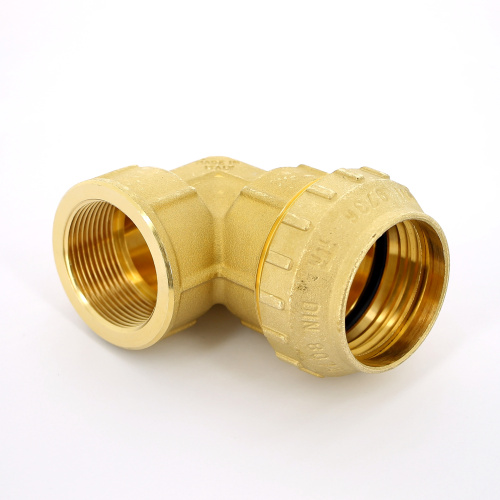 Угольник с резьбой Tiemme 32x1"В латунь для ПНД 3400162