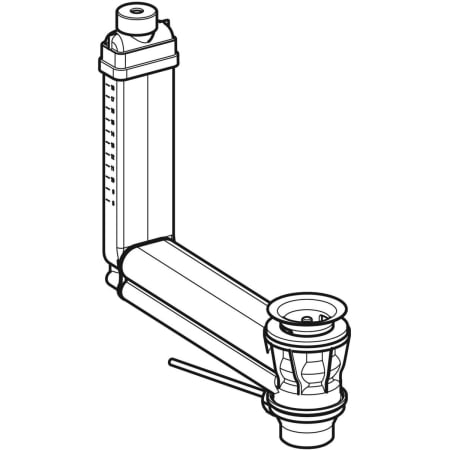 Соединительный элемент для раковины Geberit Clou, с рычаговым задействованием 152.018.00.1 Соединительный элемент для раковины Geberit Clou, с рычаговым задействованием 152.018.00.1