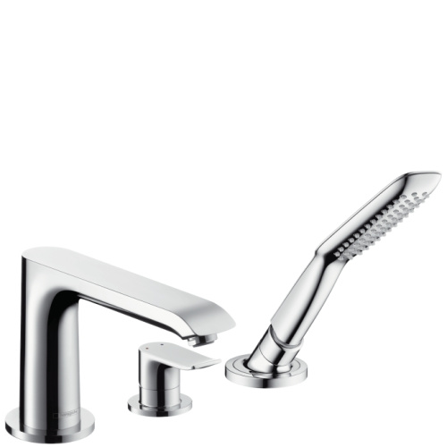 Смеситель для ванны Hansgrohe Metris 31190000 хром, на 3 отверстия Смеситель для ванны Hansgrohe Metris 31190000 хром, на 3 отверстия