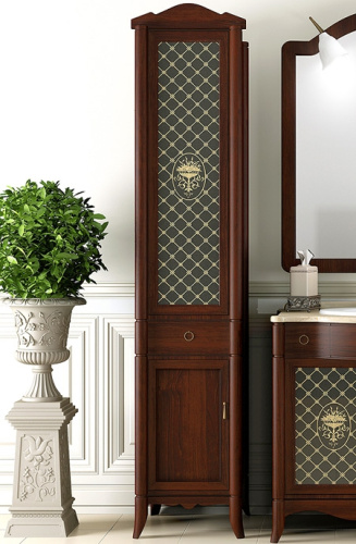 Пенал Opadiris Виктория 44 L левый, светлый орех с черной патиной 00000000860 Пенал Opadiris Виктория 44 L левый, светлый орех с черной патиной 00000000860