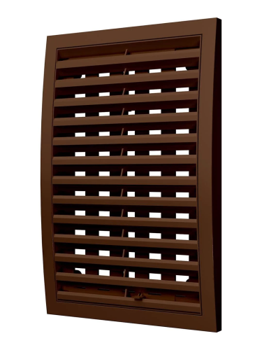 2030РРПН кор, Решетка наружная ASA вентиляционная регулируемая 200х300, коричневая 2030РРПН кор, Решетка наружная ASA вентиляционная регулируемая 200х300, коричневая