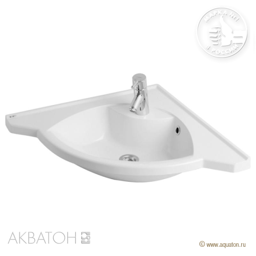 Раковина Акватон СЕРГЕЙ-62 угловая мебельная 1A700131SR010 Раковина Акватон СЕРГЕЙ-62 угловая мебельная 1A700131SR010