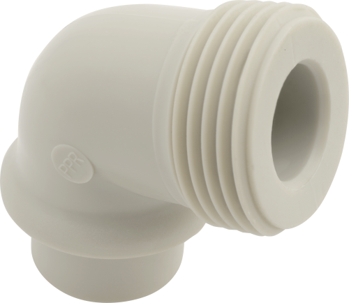 Угольник 90° FV-plast с пластиковой резьбой 20x3/4" полипропилен AA207020034