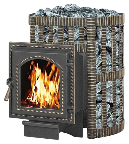 Чугунная печь для бани Везувий Легенда Ковка 12 (220)