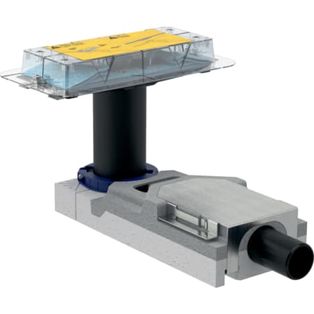 Монтажный комплект Geberit для дренажных каналов линии CleanLine, высота стяжки для напольного стока 65–90 мм 154.152.00.1