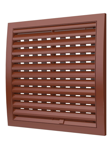 2525РРПН терр, Решетка наружная ASA вентиляционная регулируемая 250х250, терракотовая 2525РРПН терр, Решетка наружная ASA вентиляционная регулируемая 250х250, терракотовая