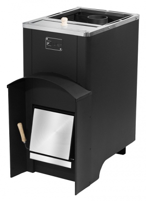 Дровяная печь банная ВУЛКАН Эльбрус 20Б стандарт с баком 25л 8-20 м.куб.