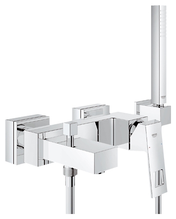Смеситель для ванны Grohe Eurocube 23141000 Хром, с душем Смеситель для ванны Grohe Eurocube 23141000 Хром, с душем