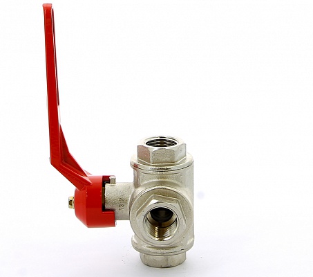 Кран трехходовой 1/2"ВВВ с L-переключением ITAP 128 1/2'L Кран трехходовой 1/2"ВВВ с L-переключением ITAP 128 1/2'L