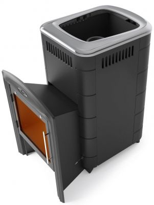 Банная печь Тунгуска Cast Витра антрацит Банная печь Тунгуска Cast Витра антрацит