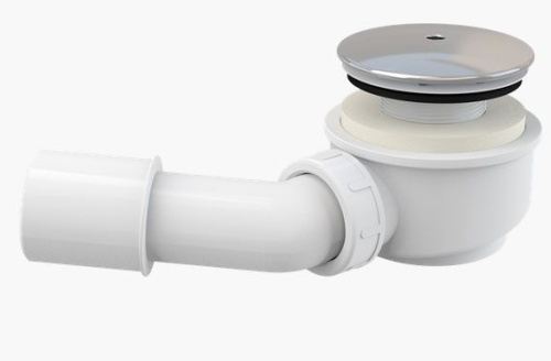Выпускной комплект Alcaplast d 60 мм, для душевого поддона, заниженный, хромированный пластик A471CRPR.60 Выпускной комплект Alcaplast d 60 мм, для душевого поддона, заниженный, хромированный пластик A471CRPR.60