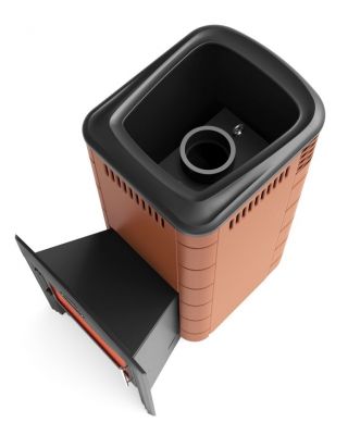 Банная печь Каронада XXL Heavy Metal Витра терракота Банная печь Каронада XXL Heavy Metal Витра терракота