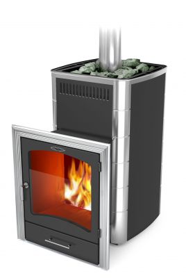 Банная печь Калина II Inox БСЭ ТО антрацит НВ ПРН Банная печь Калина II Inox БСЭ ТО антрацит НВ ПРН