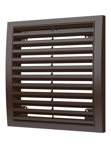 2020РРН кор, Решетка наружная ASA вентиляционная вытяжная 200х200, коричневая 2020РРН кор, Решетка наружная ASA вентиляционная вытяжная 200х200, коричневая
