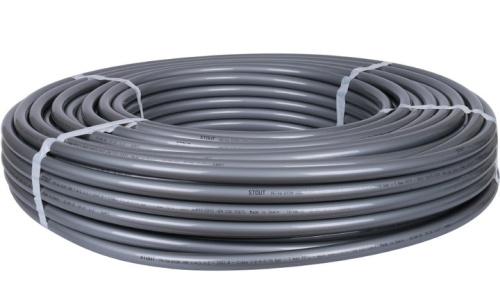 Труба Stout 20x2,8 PE-Xa/EVOH в бухте 500 м.п. универсальная, серая SPX-0001-502028