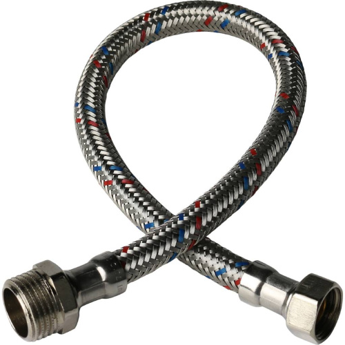 Подводка для воды 3/8"x1/2" гайка-штуцер, длина 40см Stout