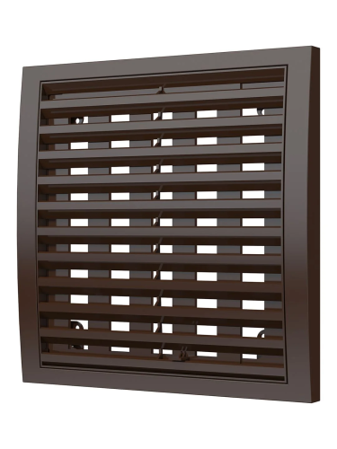 2020РРПН кор, Решетка наружная ASA вентиляционная регулируемая 200х200, коричневая 2020РРПН кор, Решетка наружная ASA вентиляционная регулируемая 200х200, коричневая