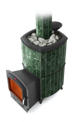 Банная печь Альфа Гардарика Inox ЧДБСЭ ЗК серпентинит Банная печь Альфа Гардарика Inox ЧДБСЭ ЗК серпентинит