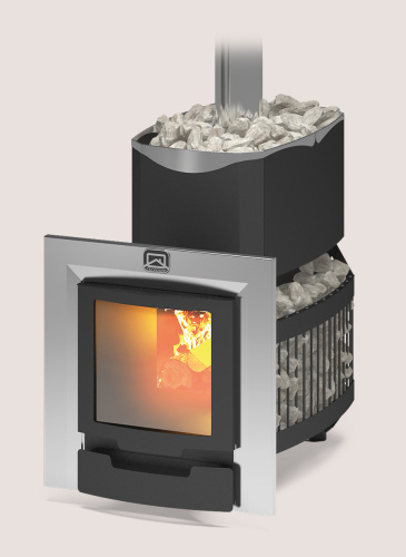 Печь банная Теплодар РУСЬ-СЕТКА-18 Л Панорама