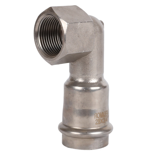 Угольник с резьбой ВПр-ВР 28х3/4" пресс, нержавеющая сталь Rommer Угольник с резьбой ВПр-ВР 28х3/4" пресс, нержавеющая сталь Rommer