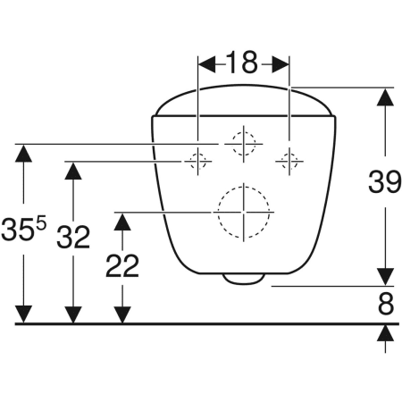 Подвесной унитаз Geberit Citterio, закрытая форма, Rimfree 500.510.01.1 Подвесной унитаз Geberit Citterio, закрытая форма, Rimfree 500.510.01.1