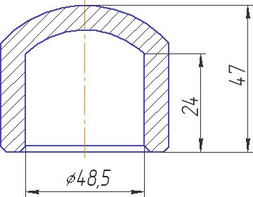 Заглушка Kalde 50 полипропилен 3292-ste-500000