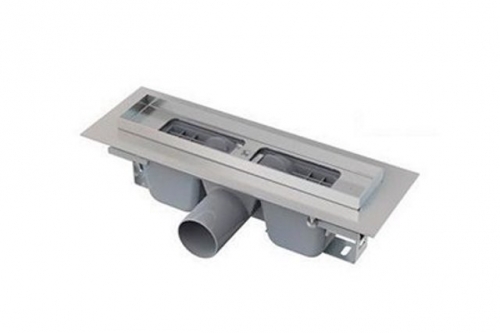 Душевой лоток Alcaplast APZ101-300 LOW, с порогами, для перфорированной решетки, с горизонтальным стоком, L 300мм Душевой лоток Alcaplast APZ101-300 LOW, с порогами, для перфорированной решетки, с горизонтальным стоком, L 300мм