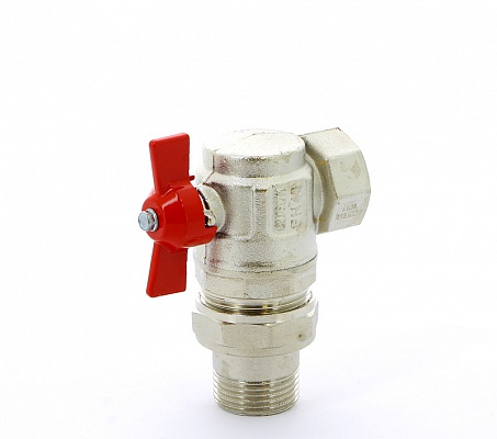 Угловой кран шаровой 1"ВН с американкой, ручка бабочка ITAP Ideal 298 1'