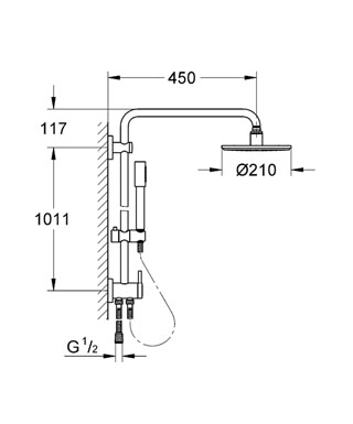 Душевая система Grohe Rainshower 27058000