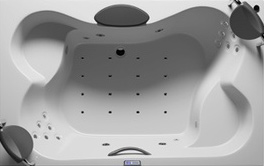 Декоративная накладка для ванны Riho Claudia серебристая 160499115