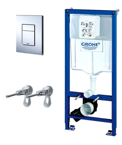 Инсталляция для унитаза 3 в 1 Grohe Rapid SL, бачок GD2, клавиша Skate Cosmopolitan 38772001 Инсталляция для унитаза 3 в 1 Grohe Rapid SL, бачок GD2, клавиша Skate Cosmopolitan 38772001