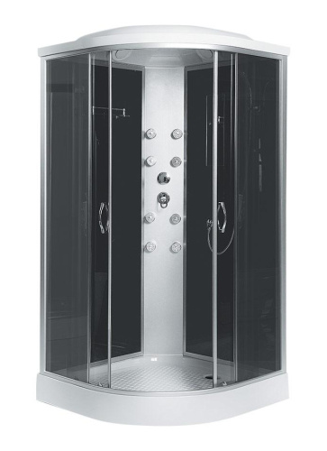 Душевая кабина 90x90 Erlit Comfort ER3509PF-C4 гидромассаж, низкий поддон