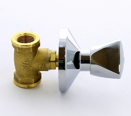 Вентиль 1/2"ВВ под штукатурку, хром маховик ITAP 345 1/2' Вентиль 1/2"ВВ под штукатурку, хром маховик ITAP 345 1/2'