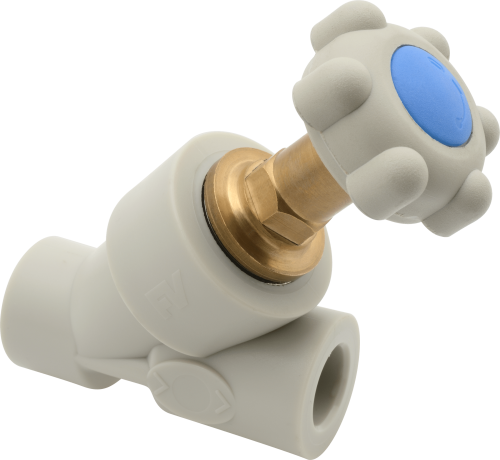 Вентиль прямоточный с обратным клапоном FV-plast 20х20 полипропилен AA279020000