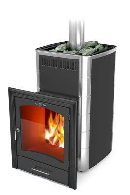 Банная печь Калина II Inox БСЭ антрацит НВ ПРА Банная печь Калина II Inox БСЭ антрацит НВ ПРА